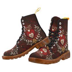 Valentine's day, wonderful hearts Martin Boots For Men Model 1203H