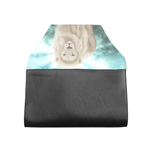 The white lion in the universe Clutch Bag (Model 1630)