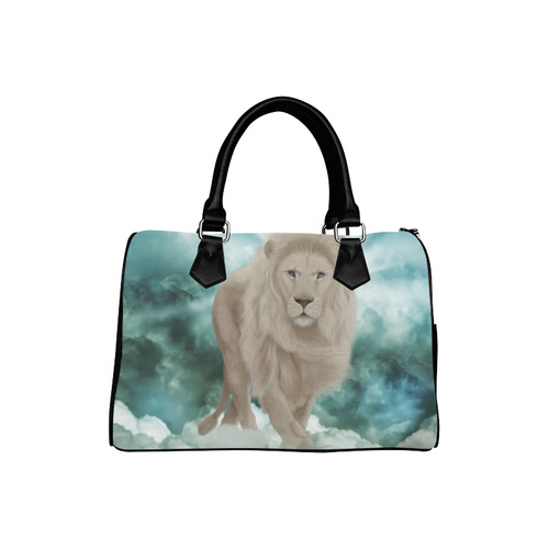 The white lion in the universe Boston Handbag (Model 1621)