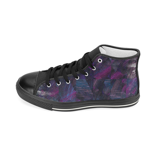 fractured Men’s Classic High Top Canvas Shoes (Model 017)
