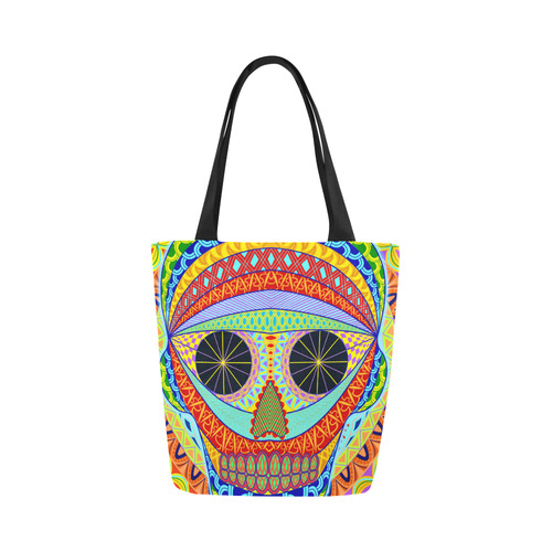 vooddo skull Canvas Tote Bag (Model 1657)