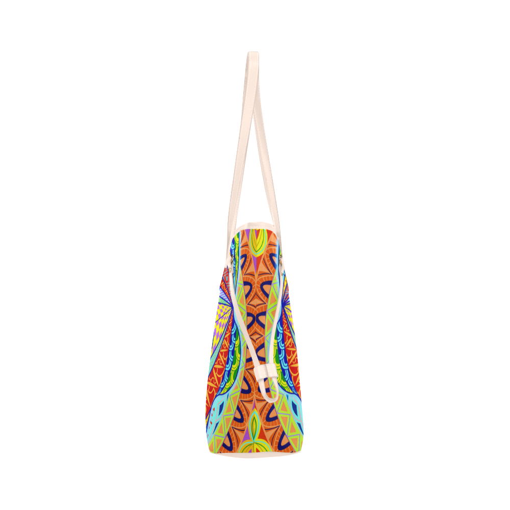 voodoo skull Clover Canvas Tote Bag (Model 1661)