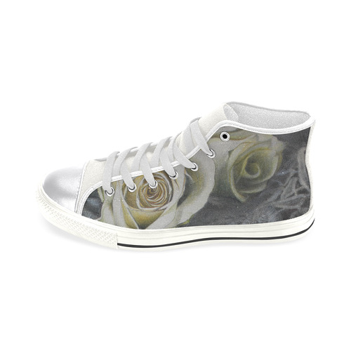 life#18 cclassic high top canvas shoes Women's Classic High Top Canvas Shoes (Model 017)