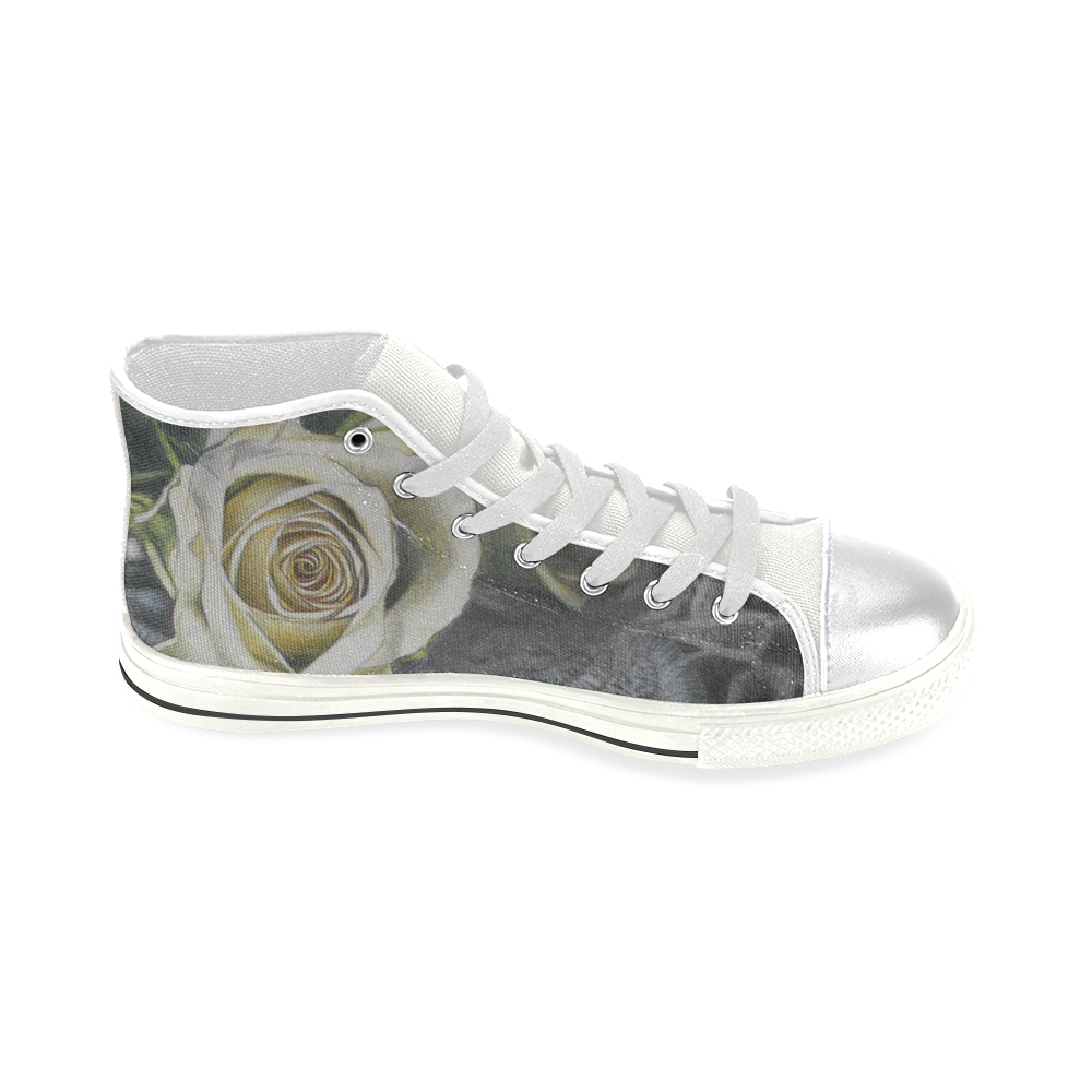 life#18 cclassic high top canvas shoes Women's Classic High Top Canvas Shoes (Model 017)