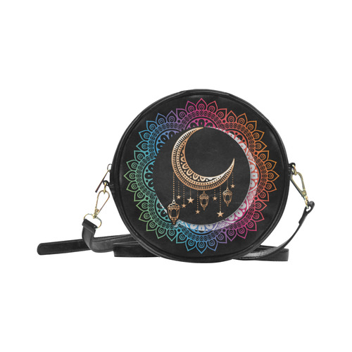 Arabian Night Mandala Round Sling Bag (Model 1647)
