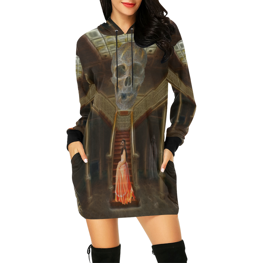 The Princess - A Ghoststory All Over Print Hoodie Mini Dress (Model H27)
