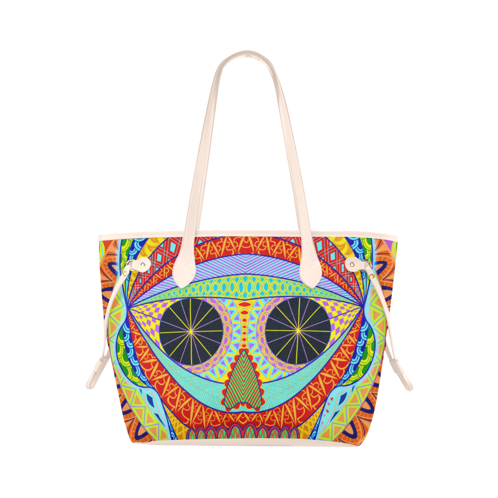 voodoo skull Clover Canvas Tote Bag (Model 1661)