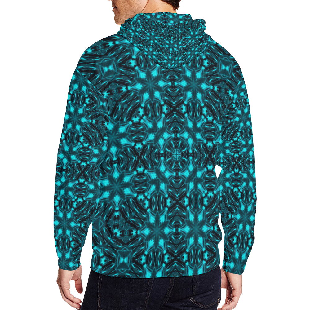 Darkstar Dagon Armor All Over Print Full Zip Hoodie for Men (Model H14)