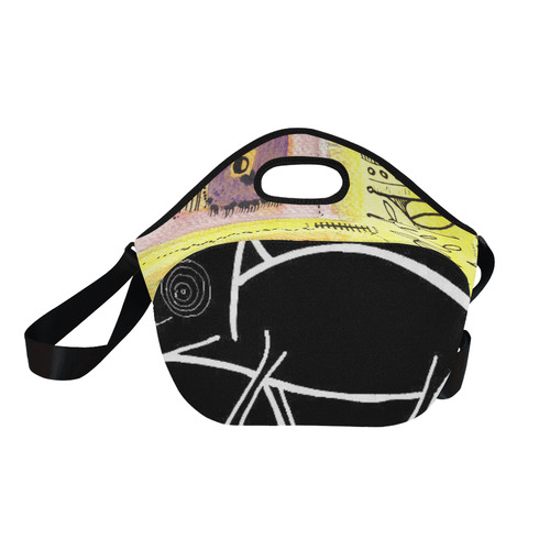 logo+chameleon+1 Neoprene Lunch Bag/Large (Model 1669)