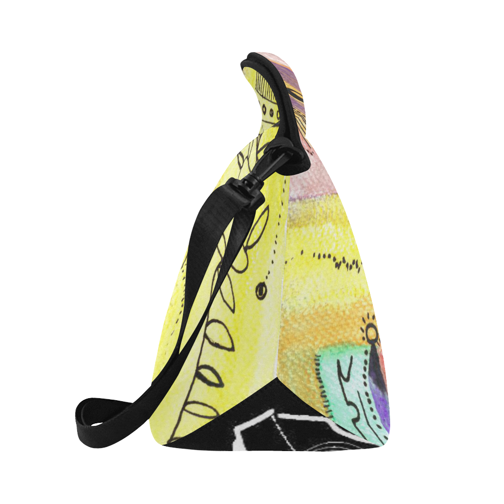 logo+chameleon+1 Neoprene Lunch Bag/Large (Model 1669)