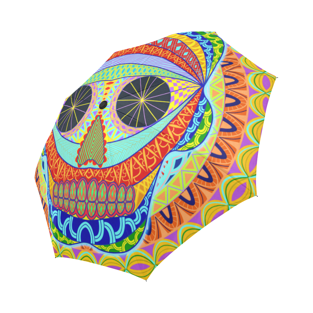 voodoo skull Auto-Foldable Umbrella (Model U04)