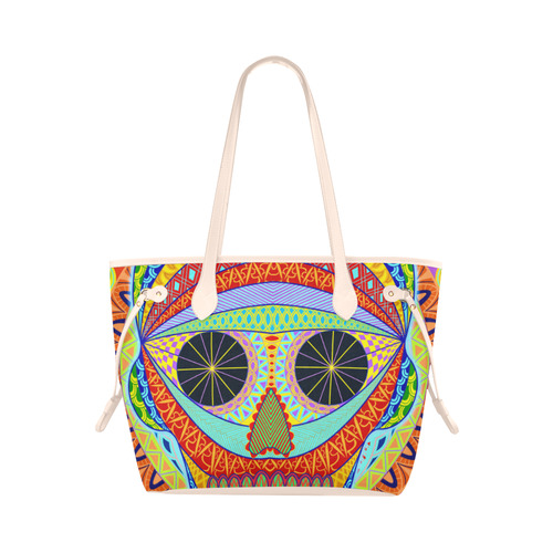 voodoo skull Clover Canvas Tote Bag (Model 1661)