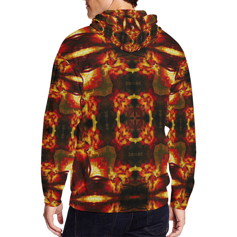 Darkstar Archangel Creation All Over Print Full Zip Hoodie for Men (Model H14)