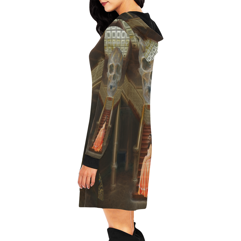 The Princess - A Ghoststory All Over Print Hoodie Mini Dress (Model H27)
