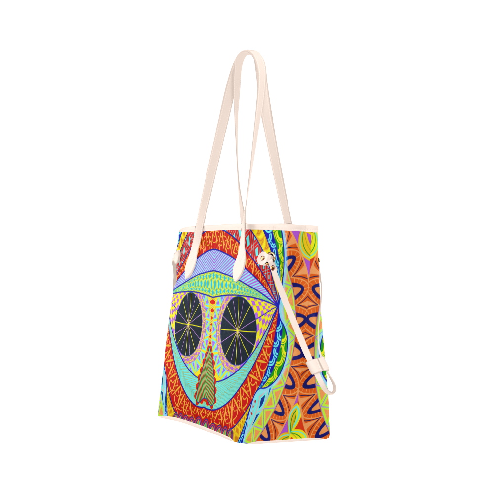 voodoo skull Clover Canvas Tote Bag (Model 1661)