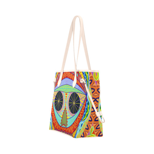 voodoo skull Clover Canvas Tote Bag (Model 1661)