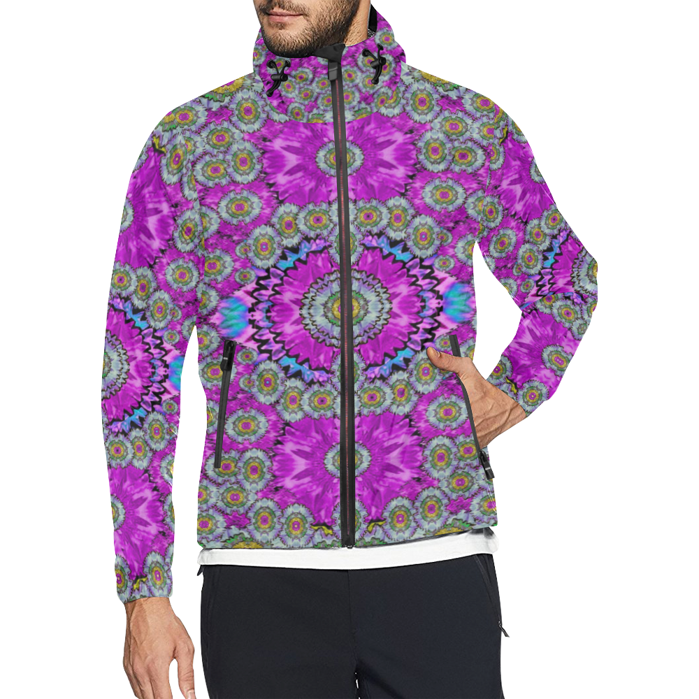Spring time in colors and decorative fantasy bloom Unisex All Over Print Windbreaker (Model H23)