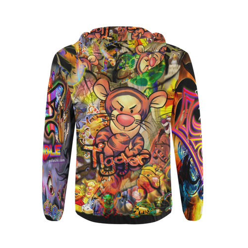 Tigger and Pooh By TheONE Savior @ ImpossABLE Endeavors All Over Print Full Zip Hoodie for Men (Model H14)