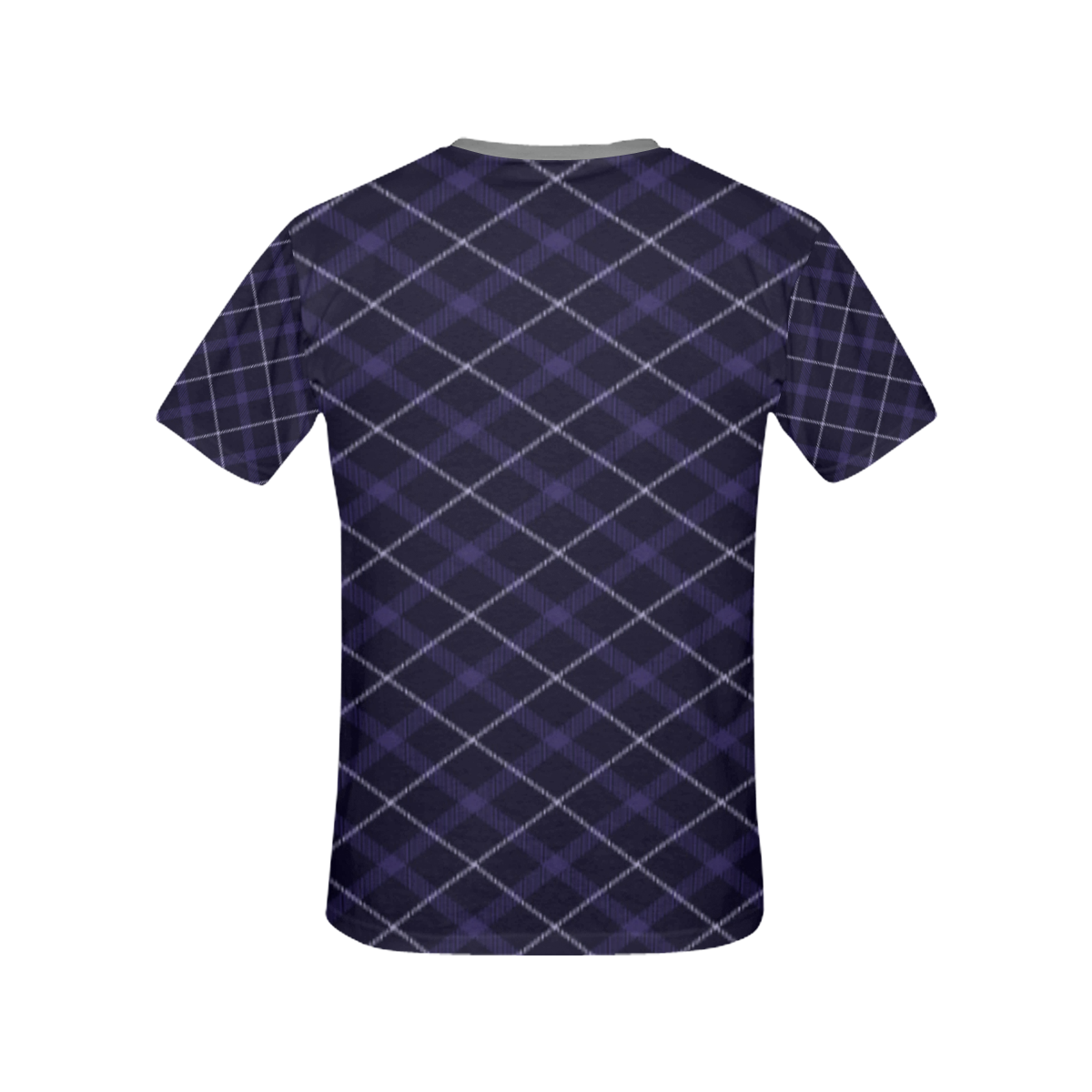 blue plaid for winter All Over Print T-shirt for Women/Large Size (USA Size) (Model T40)