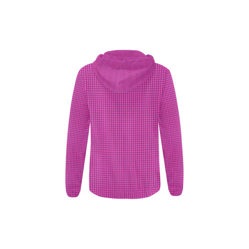 Tartan - Plaid Pink & Purple VAS2 All Over Print Full Zip Hoodie for Kid (Model H14)