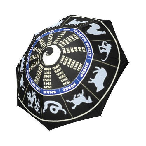 300 Chinese Zodiac Wheel Foldable Umbrella (Model U01)