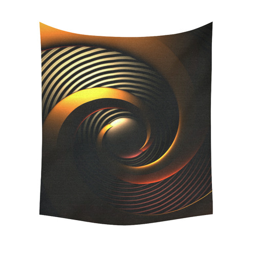 Hypnotic Cotton Linen Wall Tapestry 51"x 60"