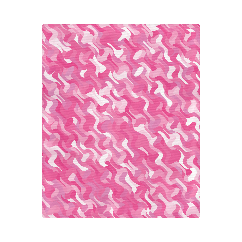 Pink Waves Abstract Duvet Cover 86"x70" ( All-over-print)