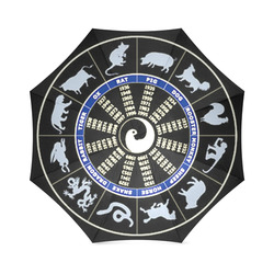 300 Chinese Zodiac Wheel Foldable Umbrella (Model U01)