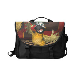 Funny parrot with summer hat Leader Laptop Hangbags 15''