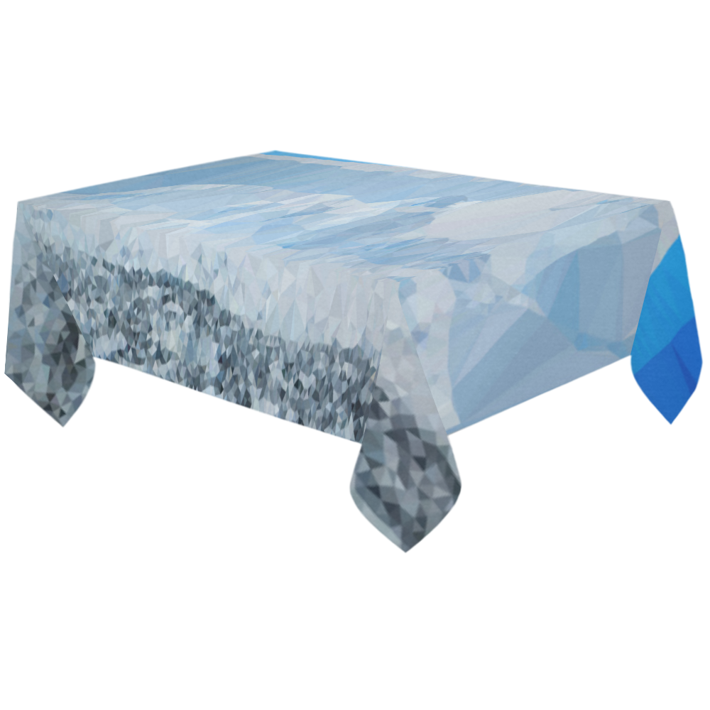 Iceberg Antarctica Low Poly Nature Landscape Cotton Linen Tablecloth 60"x120"