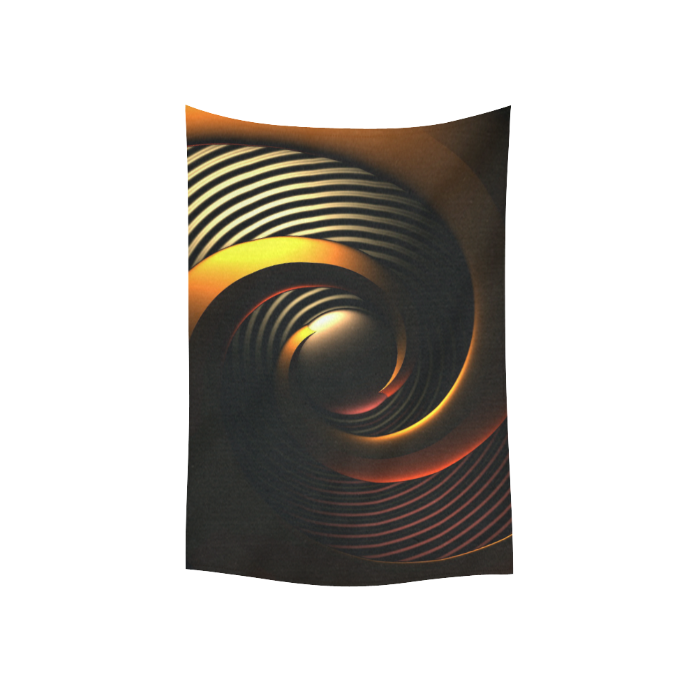 Hypnotic Cotton Linen Wall Tapestry 40"x 60"