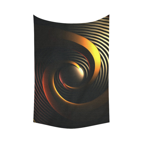 Hypnotic Cotton Linen Wall Tapestry 90"x 60"