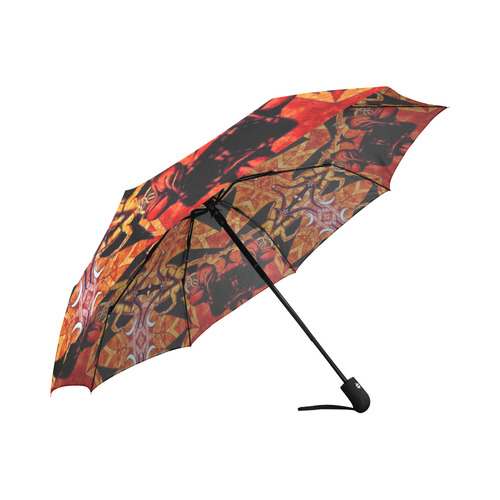 Baphomet Fire Trance Auto-Foldable Umbrella (Model U04)