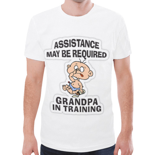 Grandpa In Training New All Over Print T-shirt for Men (Model T45)
