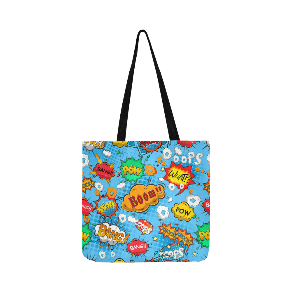 Funny Speech Bubbles Reusable Shopping Bag Model 1660 (Two sides)