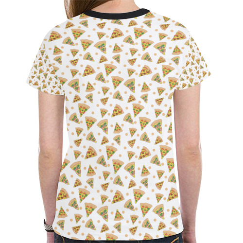 Pizza New All Over Print T-shirt for Women (Model T45)