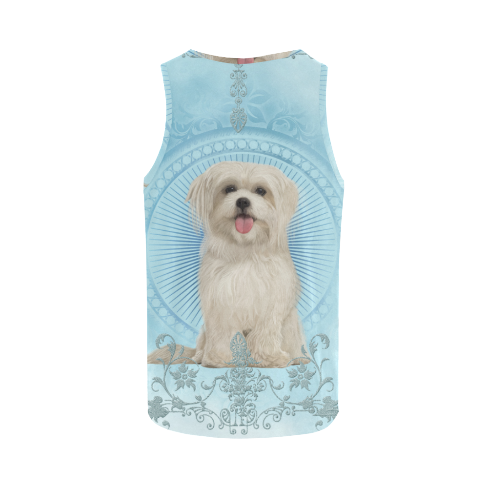 Cute havanese puppy All Over Print Tank Top for Women (Model T43)