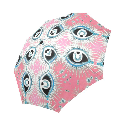 Darkstar Watchtower Pink Auto-Foldable Umbrella (Model U04)