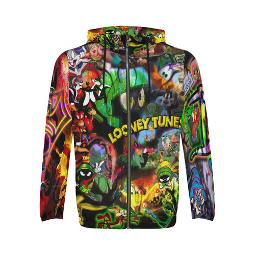 Looney Tunes By TheONE Savior @ ImpossABLE Endeavors All Over Print Full Zip Hoodie for Men (Model H14)