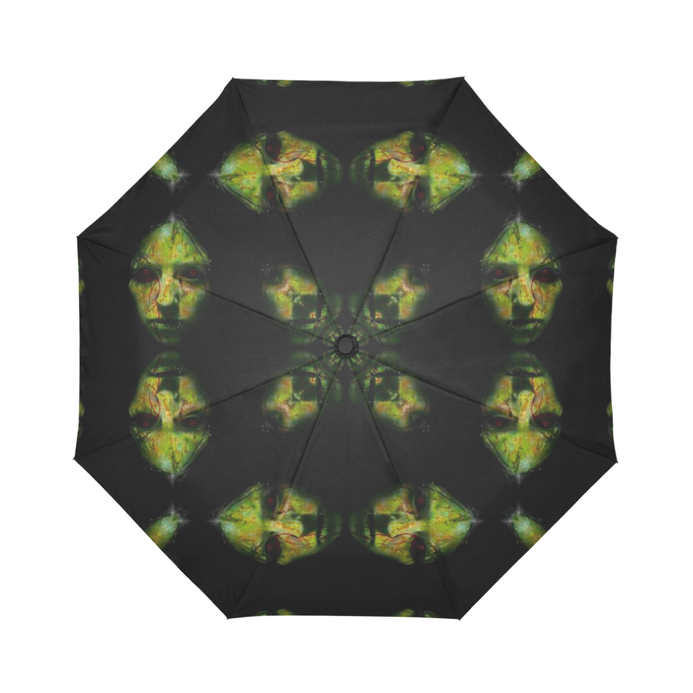 Black Light Zombie Auto-Foldable Umbrella (Model U04)