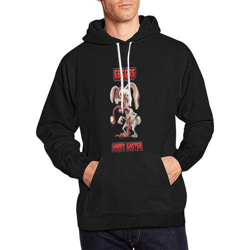 Petter Rotten Tail Easter Bunny Zombie All Over Print Hoodie for Men/Large Size (USA Size) (Model H13)