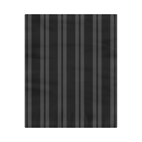Gray/Black Vertical Stripes Duvet Cover 86"x70" ( All-over-print)