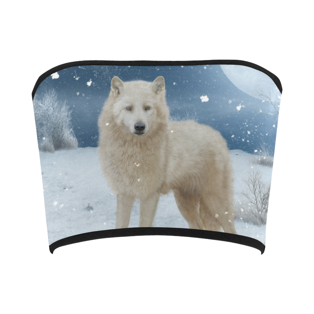 Awesome arctic wolf Bandeau Top