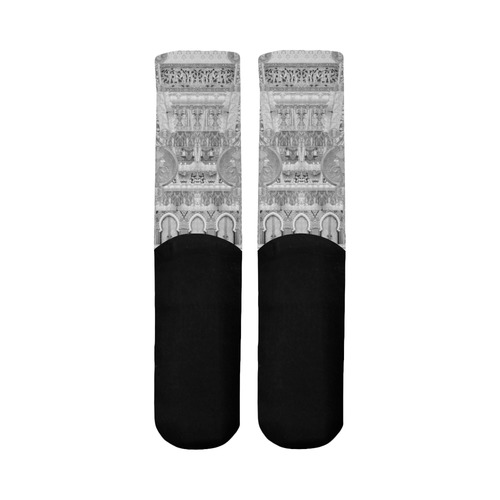 art nouveau 12 Mid-Calf Socks (Black Sole)