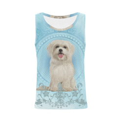 Cute havanese puppy All Over Print Tank Top for Women (Model T43)