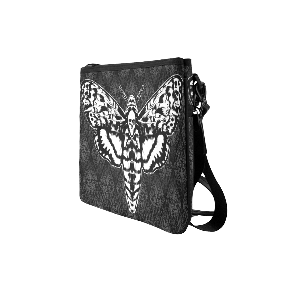 DEATHHEADisolatedandblacked Slim Clutch Bag (Model 1668)