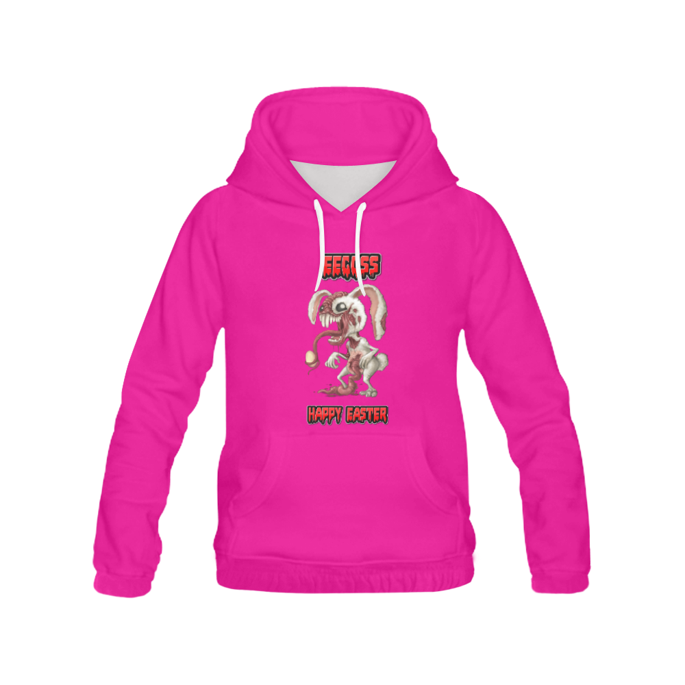 Petter Rotten Tail Easter Bunny Zombie All Over Print Hoodie for Women (USA Size) (Model H13)