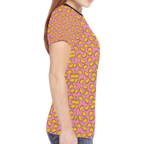 Tacos New All Over Print T-shirt for Women (Model T45)