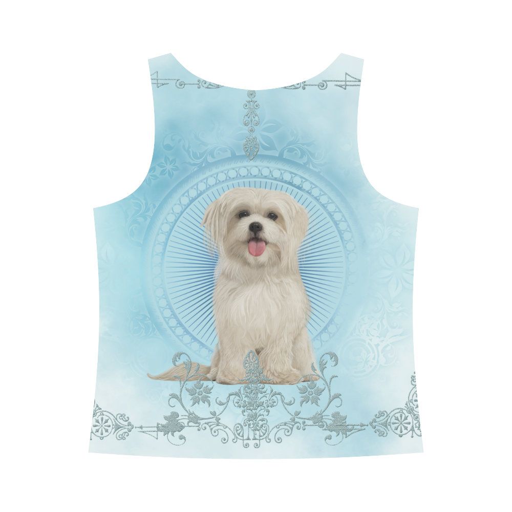 Cute havanese puppy All Over Print Tank Top for Women (Model T43)