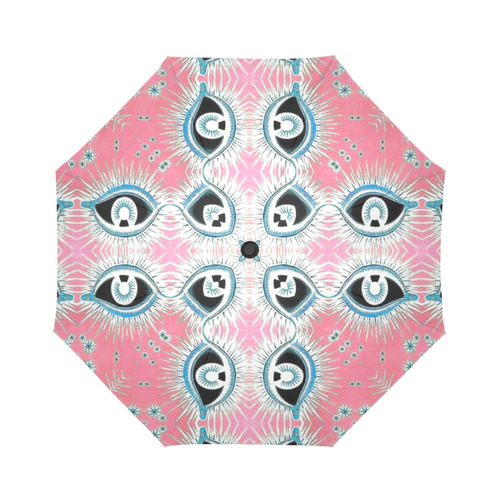 Darkstar Watchtower Pink Auto-Foldable Umbrella (Model U04)